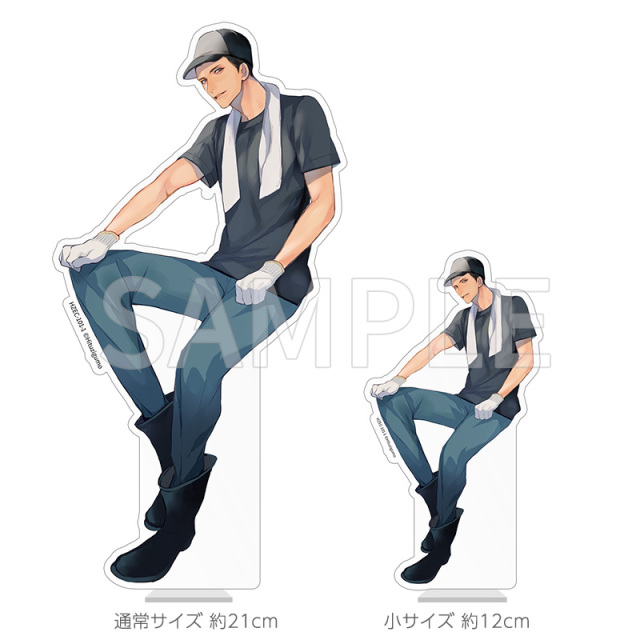 アクリルスタンドサイズ比較画像