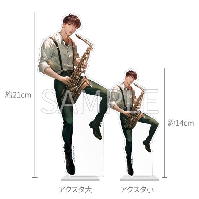 アクリルスタンドサイズ比較画像